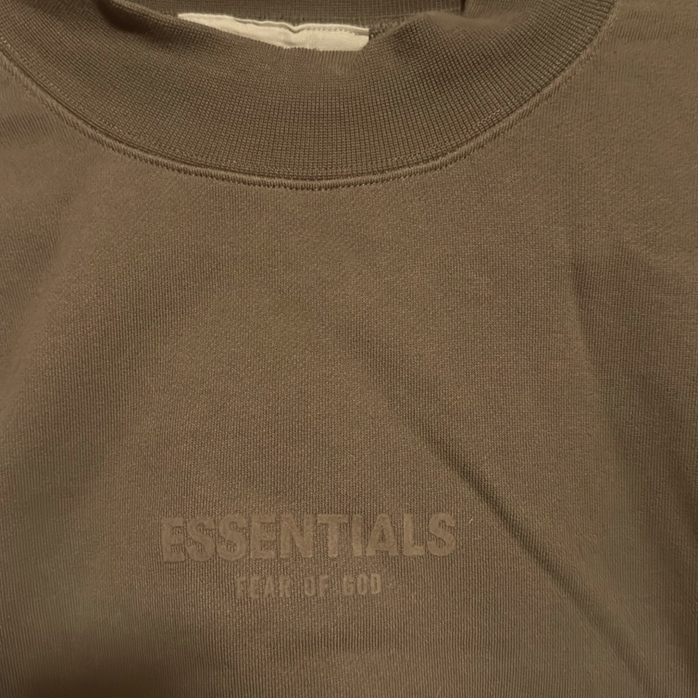 Essentials, fear of God, long sleeve brown sweatshirt, 100% authentic
